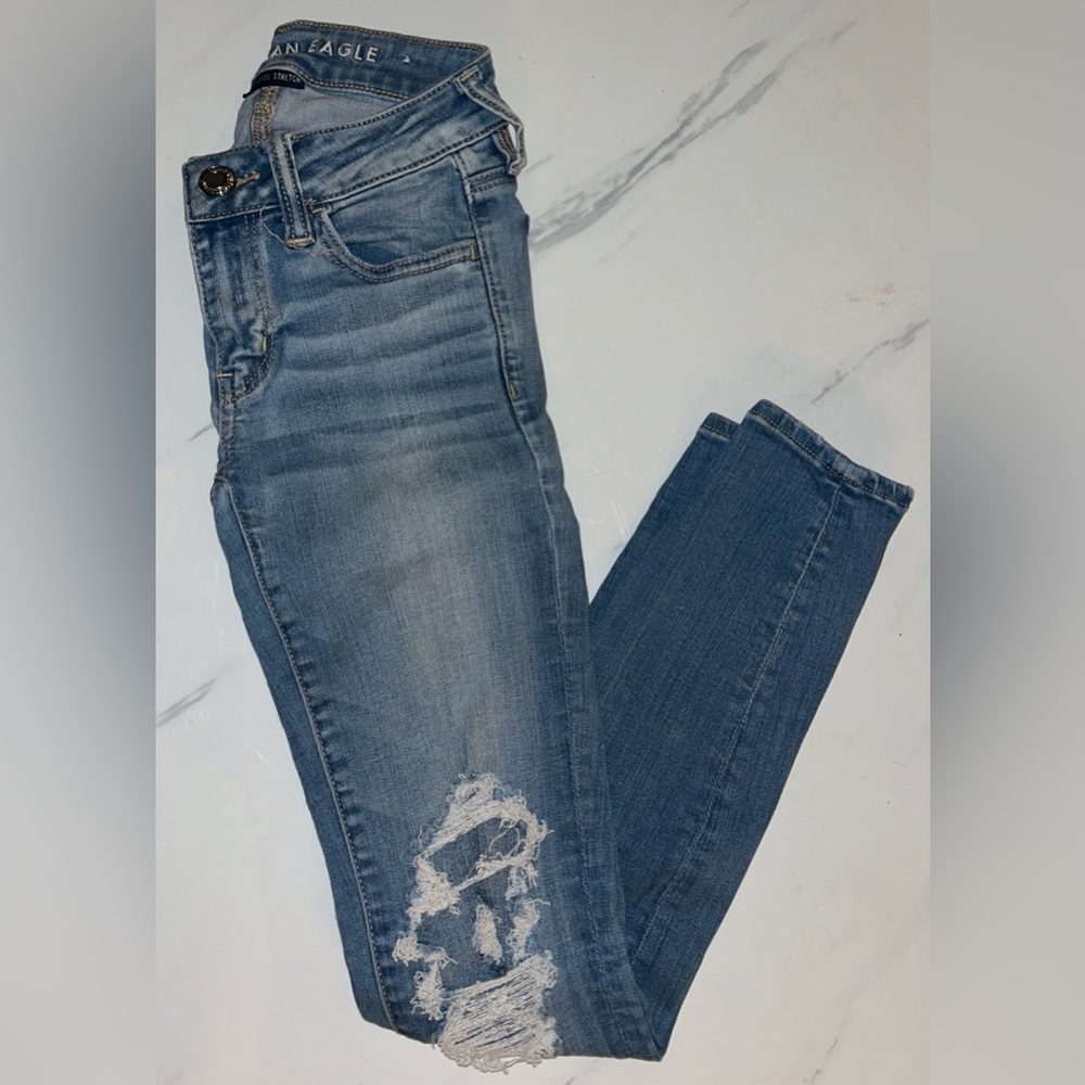 American Eagle distressed jeans